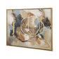 35 x 47 Framed Wall Art Abstract Whirlwind Print Modern Brown White By Casagear Home BM312794