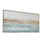 30 x 59 Framed Wall Art Abstract Ocean Oil Painting Modern White Blue By Casagear Home BM312796