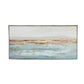 30 x 59 Framed Wall Art Abstract Ocean Oil Painting Modern White Blue By Casagear Home BM312796