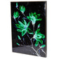 32 x 47 Set of 2 Framed Wall Art Flower Print Modern Style Black Green By Casagear Home BM312799