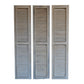 86 Inch Folding Screen Room Divider 3 Panel Shutters Natural Brown Gray By Casagear Home BM312812