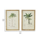 24 x 32 Framed Art Print Set of 2 Tree Design Fir Wood Green Brown By Casagear Home BM312838