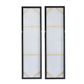 20 x 71 Tall Framed Rectangular Oil Paintings Set of 2 White Abstract By Casagear Home BM312851