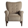 Kylie 32 Inch Accent Chair Armchair Soft Tufted Brown Velvet Solid Wood By Casagear Home BM313082