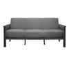 Wiston 72 Inch Sofa Soft Gray Polyester Dark Gray Solid Rubberwood By Casagear Home BM313120