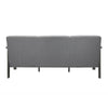 Wiston 72 Inch Sofa Soft Gray Polyester Dark Gray Solid Rubberwood By Casagear Home BM313120