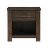 Niti 28 Inch Nightstand 1 Drawer and 1 Open Storage Cubby Antique Brown By Casagear Home BM313203