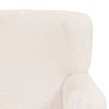 Tye 19 Inch Kids Sofa Chair White Soft Faux Fur Padded Seat Round Legs By Casagear Home BM313219