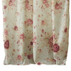 Rosle Set of 2 Window Curtains Cotton Antique Rose Print Multicolor By Casagear Home BM313270