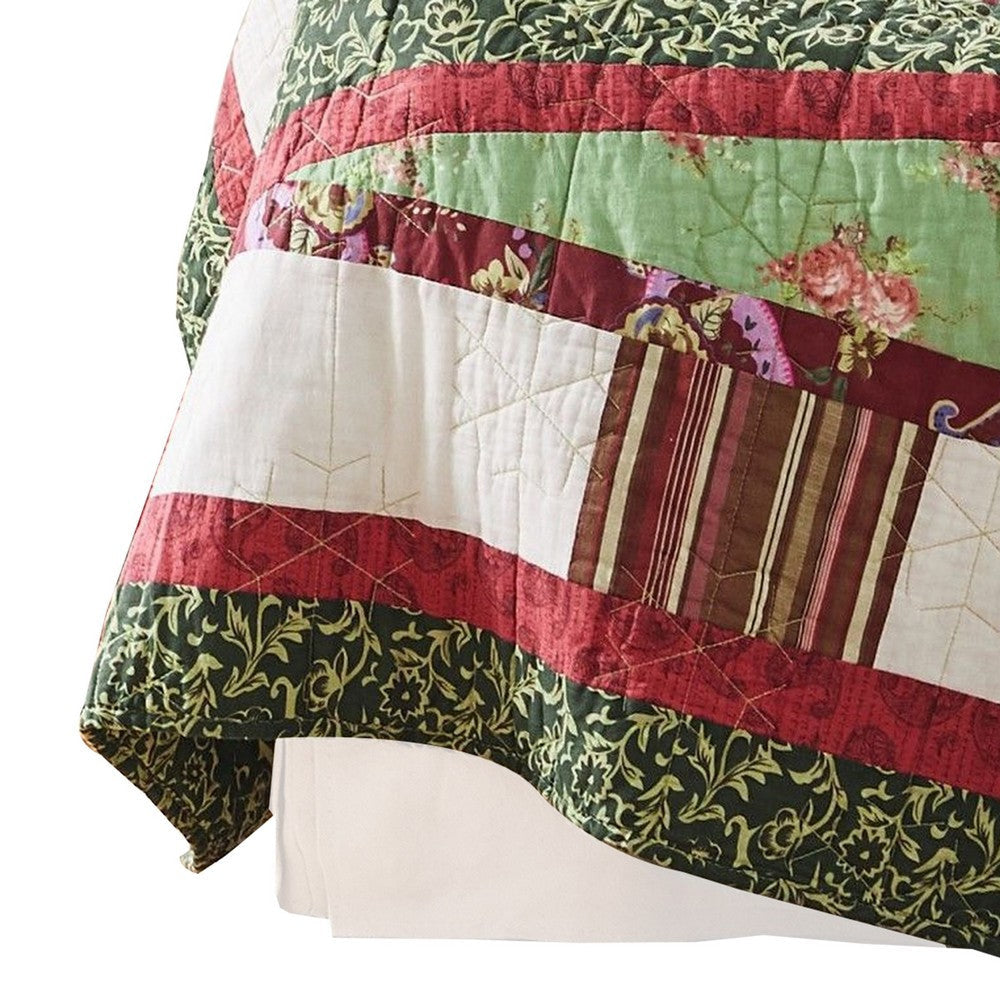 50 x 60 Cotton Quilted Throw Blanket Christmas Tree Holiday Print By Casagear Home BM313275