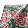 Live 50 x 60 Quilted Throw Blanket Dutch Velvet Winter Print Green Red By Casagear Home BM313277