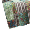 Aby 50 x 60 Cotton Quilted Throw Blanket with Fill Patchwork Multicolor By Casagear Home BM313282