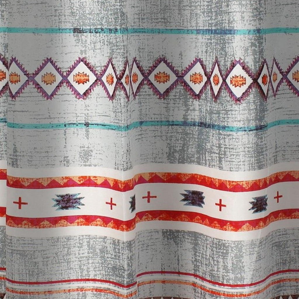 Pimi 72 x 72 Inch Shower Curtains Soft Microfiber Southwest Boho Style By Casagear Home BM313286