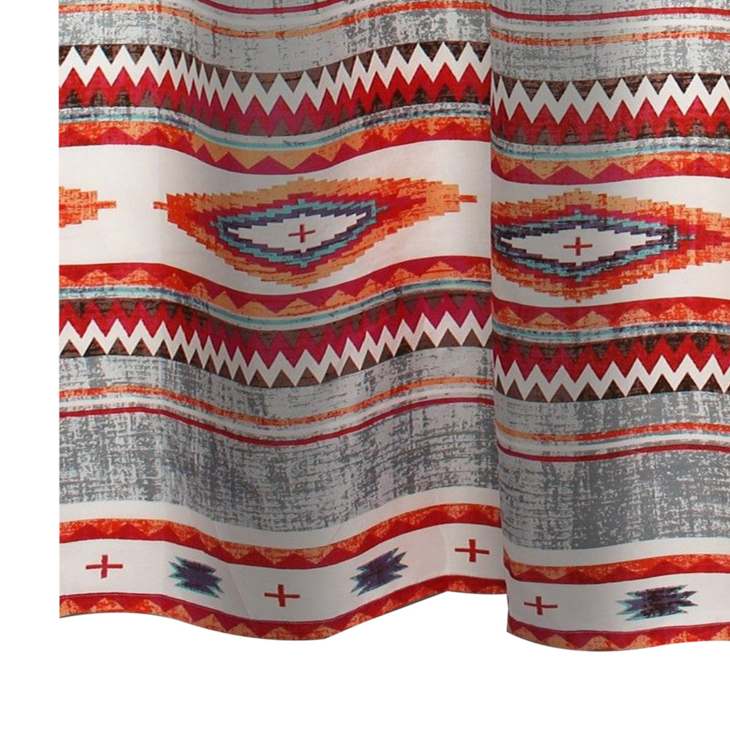 Pimi 72 x 72 Inch Shower Curtains Soft Microfiber Southwest Boho Style By Casagear Home BM313286