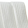 Xumi 50 x 60 Inch Quilted Throw Blanket Channel Quilting Antique White By Casagear Home BM313291