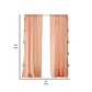 Xumi 4 Piece Window Curtain 2 Panels with Tie Backs Coral Pink Finish By Casagear Home BM313295