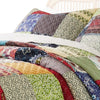 Lily 3 Piece Queen Quilt Set with 2 Pillow Shams Multicolor Patchwork By Casagear Home BM313301