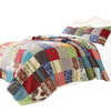 Lily 2 Piece Twin Quilt Set with Pillow Sham Multicolor Patchwork By Casagear Home BM313301