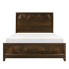 Nibo Queen Size Platform Bed Modern Rustic Walnut Brown Solid Wood By Casagear Home BM313313