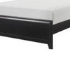 Zen Queen Size Bed Gray Poly Upholstered Headboard Espresso Brown Wood By Casagear Home BM313333