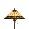 Dio 62 Inch Floor Lamp Colorful Tiffany Style Stained Glass Bronze Resin By Casagear Home BM313389