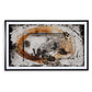 37 x 63 Inch Wall Art Decor Framed Acrylic Modern Abstract Black Brown By Casagear Home BM313404