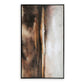 35 x 60 Inch Wall Art Hand Painted Abstract Landscape Black Brown Finish By Casagear Home BM313405