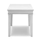 Kyni 63 Inch Home Office Desk Modern Rectangular White Pine Wood Finish By Casagear Home BM313407