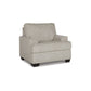 Roy 39 Inch Accent Armchair, Angular Arms, Plush Light Gray Polyester By Casagear Home