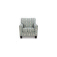 Zyan 37 Inch Accent Armchair Cushioned Beige Gray Polyester Pattern By Casagear Home BM313442