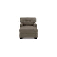 Joey 62 Inch Chaise Chair Tufted Back Foam Chocolate Brown Polyester By Casagear Home BM313465