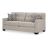 Joey 75 Inch Full Size Sofa Sleeper Integrated Mattress Gray Polyester By Casagear Home BM313468