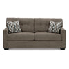 Joey 75 Inch Full Size Sofa Sleeper Integrated Mattress Brown Polyester By Casagear Home BM313469