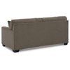 Joey 75 Inch Full Size Sofa Sleeper Integrated Mattress Brown Polyester By Casagear Home BM313469