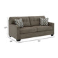 Joey 75 Inch Full Size Sofa Sleeper Integrated Mattress Brown Polyester By Casagear Home BM313469