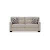 Joey 75 Inch Sofa with 2 Accent Throw Pillows Tufted Back Gray Polyester By Casagear Home BM313470