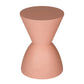 Niya 17 Inch Side End Table Round Top Pedestal Base Indoor Outdoor Pink By Casagear Home BM313506