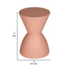 Niya 17 Inch Side End Table Round Top Pedestal Base Indoor Outdoor Pink By Casagear Home BM313506