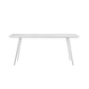 Hle 71 Inch Dining Table 6 Seater Rectangular Tabletop White Lacquer By Casagear Home BM313565