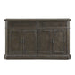 Koa 66 Inch Sideboard Server Console 2 Beveled Drawers Driftwood Brown By Casagear Home BM313586