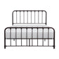 Ethan Queen Size Bed Classic Open Slatted Metal Frame Design Dark Bronze By Casagear Home BM313597