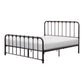 Ethan Queen Size Bed Classic Open Slatted Metal Frame Design Dark Bronze By Casagear Home BM313597