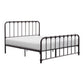 Ethan Queen Size Bed Classic Open Slatted Metal Frame Design Dark Bronze By Casagear Home BM313597