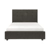 Cady California King Bed Tufted Upholstered Headboard Gray Solid Wood By Casagear Home BM313604