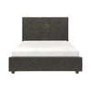 Cady King Size Platform Bed Tufted Upholstered Headboard Gray Solid Wood By Casagear Home BM313605