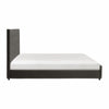 Cady King Size Platform Bed Tufted Upholstered Headboard Gray Solid Wood By Casagear Home BM313605