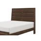 Rawn Queen Bed Beveled Panel Headboard Brown Okume Veneer Solid Wood By Casagear Home BM313616