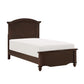 Eso Full Bed Camelback Arched Headboard Brown Okume Veneer Solid Wood By Casagear Home BM313617