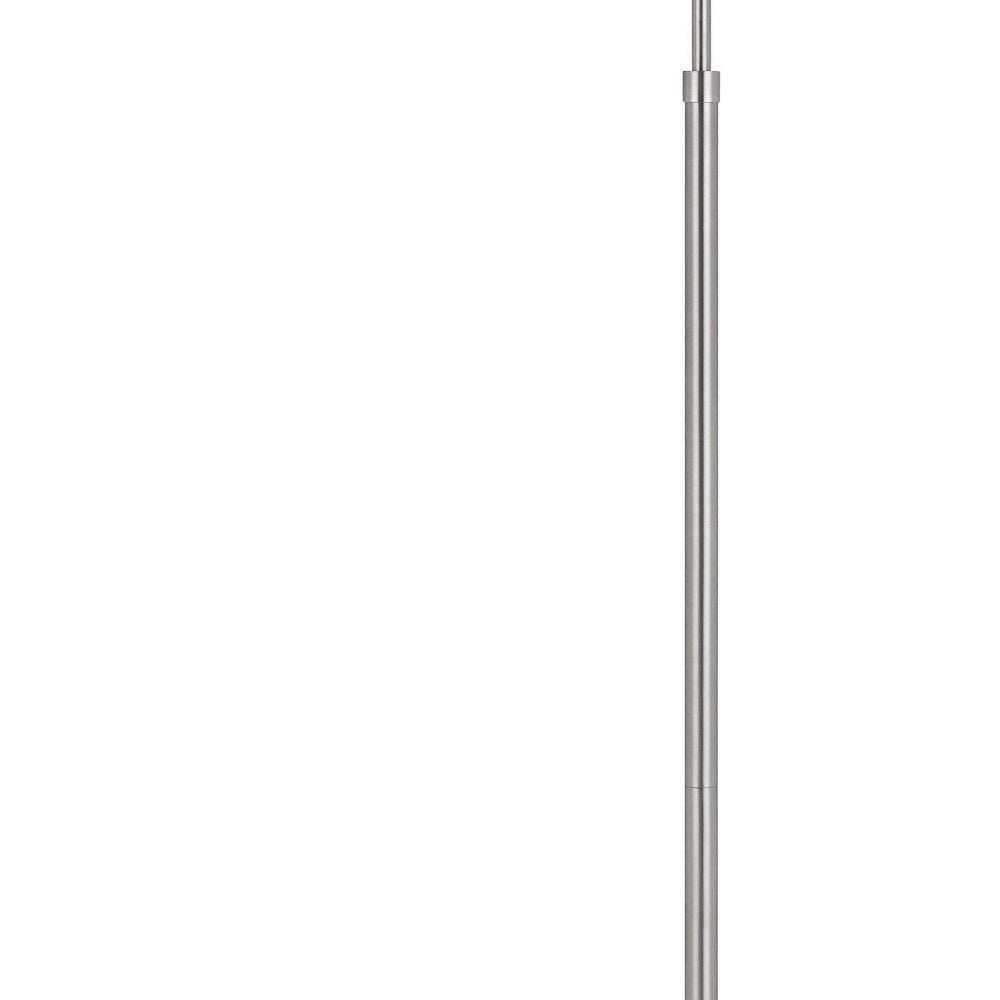 Kime 44-58 Inch Floor Lamp Adjustable Height LED Brushed Steel Finish By Casagear Home BM313619