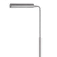 Kime 44-58 Inch Floor Lamp Adjustable Height LED Brushed Steel Finish By Casagear Home BM313619